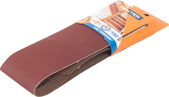 Лента шлифовальная Dexter P180 610x100 мм, 2 шт.