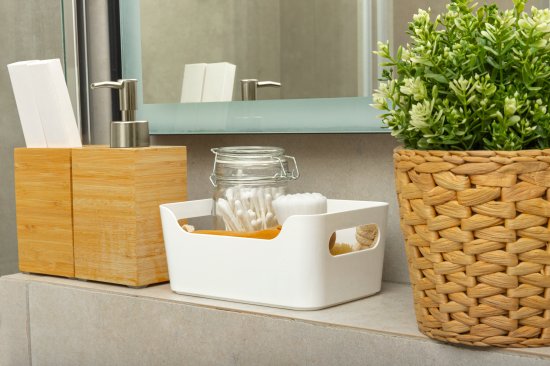 Корзина Scandi 17x7.5x12 см пластик цвет белый