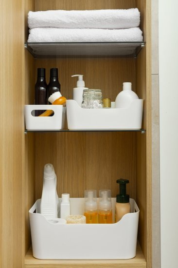 Корзина Scandi 17x7.5x12 см пластик цвет белый