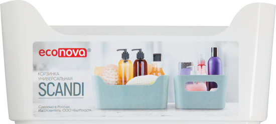 Корзина Scandi 17x7.5x12 см пластик цвет белый