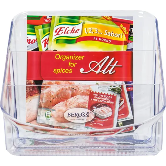 Органайзер Berossi Alt MIO для специй 14.91x13.17x15.83 см пластик цвет прозрачный