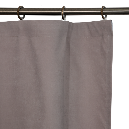 Штора на ленте Замша 160x260 см полиэстер однотон цвет бежевый