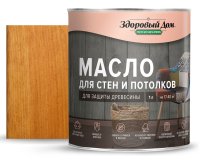 Масло для стен и потолков Здоровый дом цвет дуб 1 л