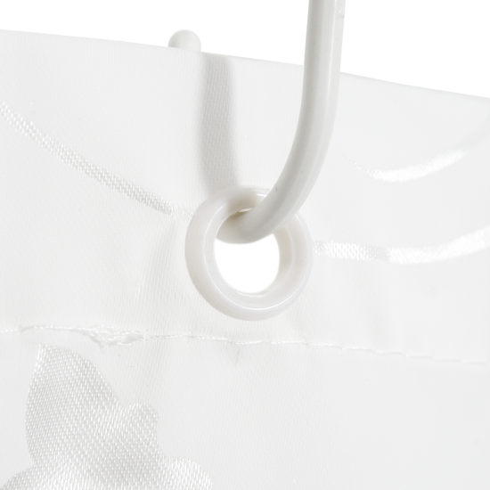 Штора для ванной Swensa Cadence SWC-90 180x200 см полиэстер цвет белый