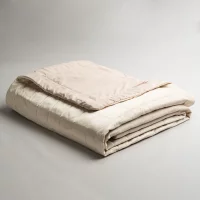 Покрывало Inspire Velvet Etna 220x240 см полиэстер цвет кремовый