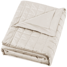 Покрывало Inspire Velvet Etna 220x240 см полиэстер цвет кремовый