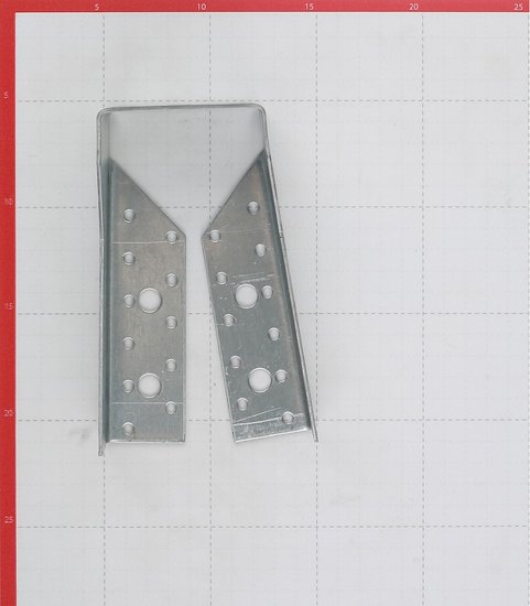 Опора бруса закрытая оцинкованная 150х76х75х2 мм