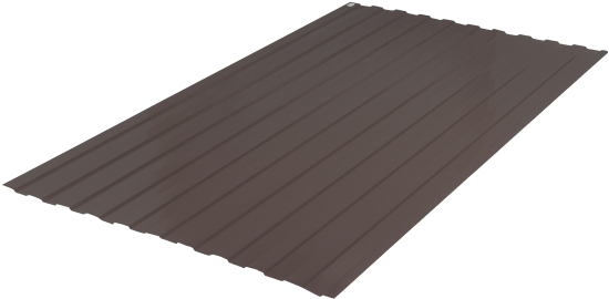 Профнастил С8 0.3 мм 1200x2000 мм RAL 8017 коричневый