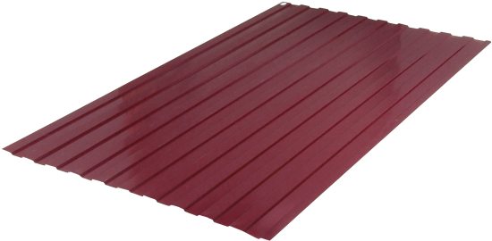 Профнастил С8 0.3 мм 1200x2000 мм RAL 3005 вишня