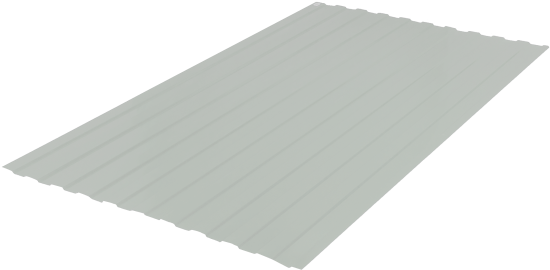 Профнастил С8 0.3 мм 1200x2000 мм белый RAL 9003