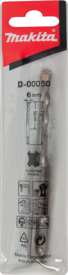 Бур по бетону SDS-plus Makita D-00050 6x110 мм