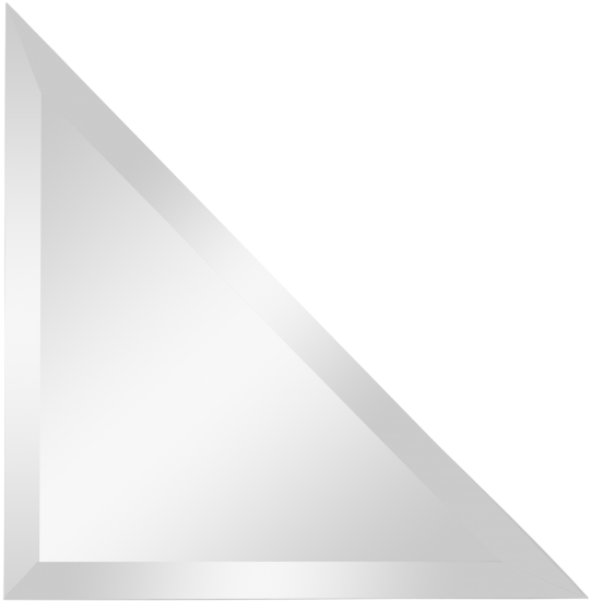 Зеркальная плитка Mirox 3G Sensea NNLM26 треугольная 15x15 см глянцевая цвет серебро 1 шт.