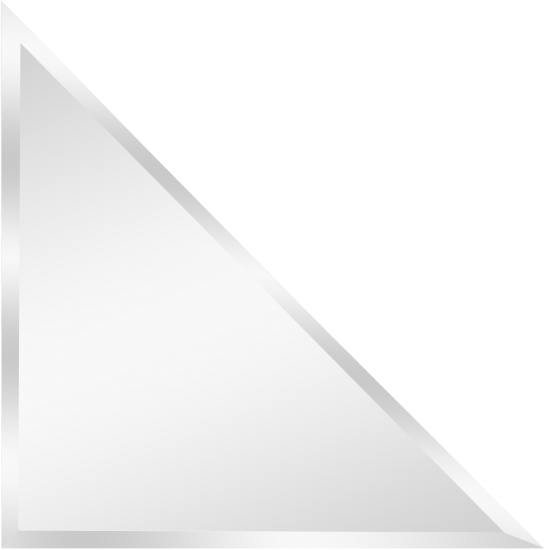 Зеркальная плитка Mirox 3G Sensea NNLM30 треугольная 30x30 см глянцевая цвет серебро 1 шт.