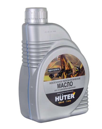 Масло моторное полусинтетическое Huter 10W-40, 1 л