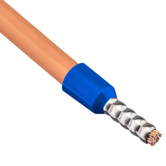 Наконечник штыревой втулочный изолированный Duwi Е2508 НШВИ 2.5-8 мм цвет синий 25 шт.