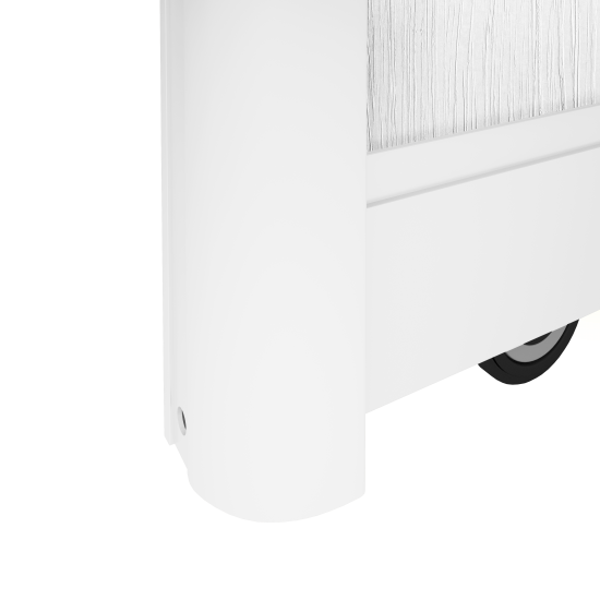 Дверь-купе SPACEO 2255x904 мм высота проема 2300 мм ЛДСП цвет белый широкий профиль