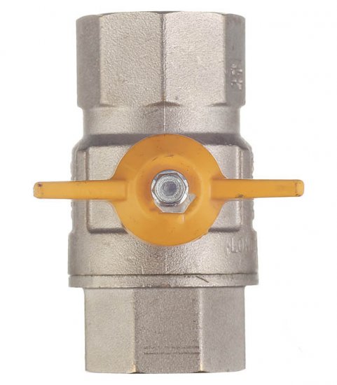 Кран шаровой газовый Tiemme 1 ВР(г) х 1 ВР(г) бабочка