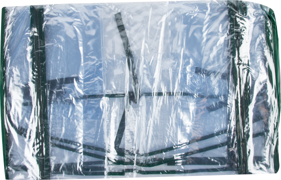 Стеллаж-минитеплица для рассады 4пол 69X49X160см сталь/ПВХ