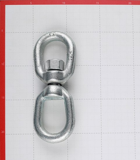 Вертлюг петля-петля d12 мм оцинкованный