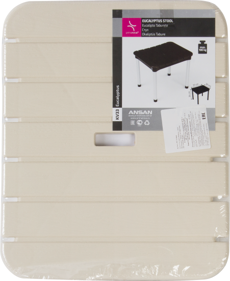 Стул для ванны Primanova 37x30x34 см цвет бежевый