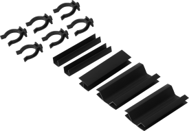 Комплект для установки кухонного цоколя Delinia 10 см ПВХ цвет чёрный