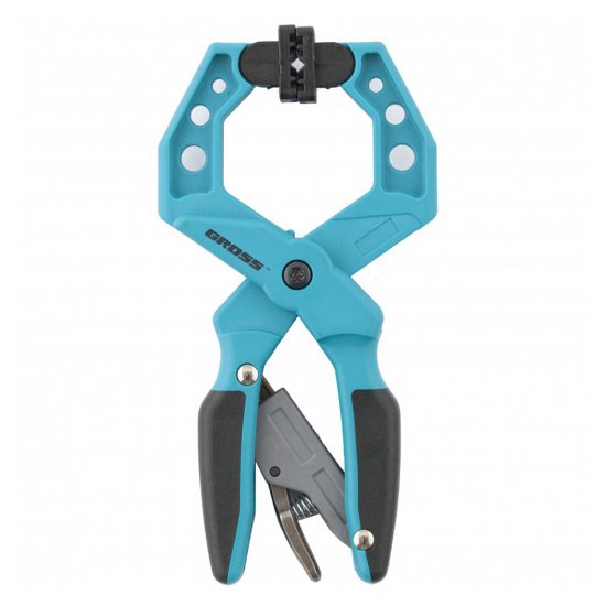 Струбцина ручная Gross клещеобразная пластиковая с храповым механизмом 38 мм (20801)