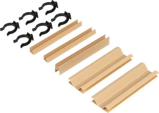 Комплект для установки кухонного цоколя Delinia 10 см ПВХ цвет бежевый