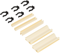 Комплект для установки кухонного цоколя Delinia 10 см ПВХ цвет ванильный