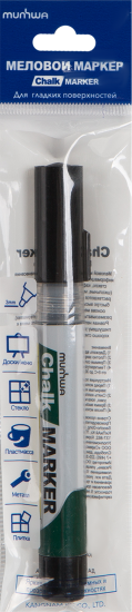 Маркер меловой Munhwa, черный 3 мм