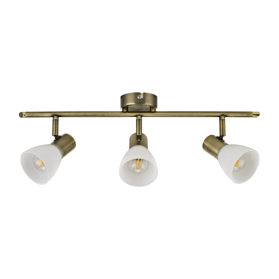 Спот поворотный Inspire City 3 лампы E14 15 м² цвет античная бронза
