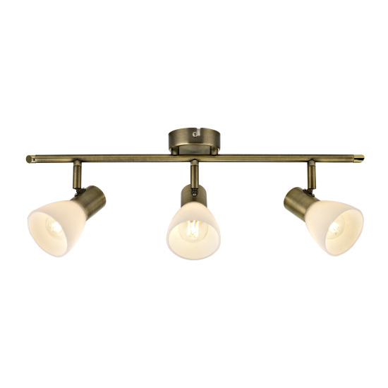 Спот поворотный Inspire City 3 лампы E14 15 м² цвет античная бронза