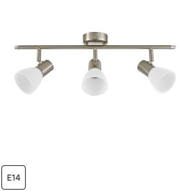 Спот поворотный Inspire City 3 лампы E14 15 м² цвет никель