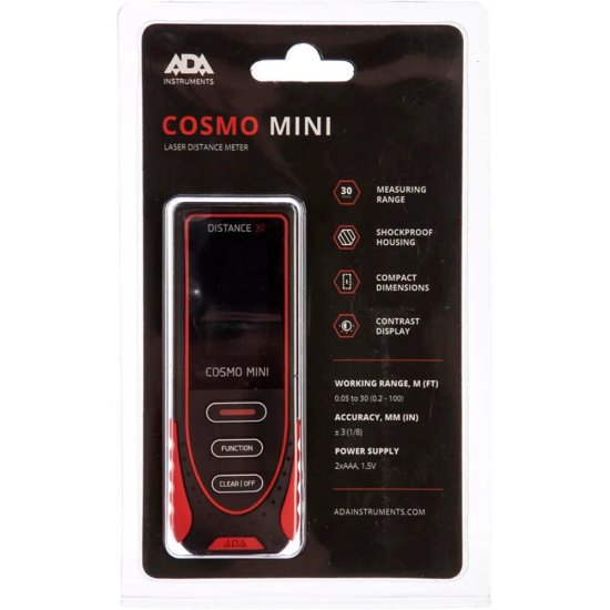 Дальномер лазерный Ada Cosmo mini 30 30 м (А00410)