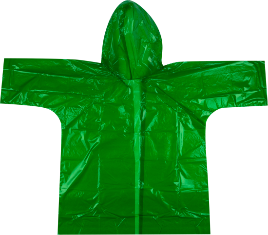 Плащ-дождевик детский ГП6-3-З цвет зеленый 6-8 лет