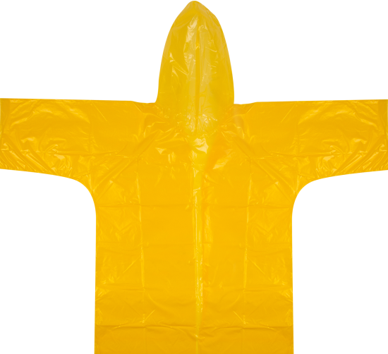 Плащ-дождевик детский ГП6-3-Ж цвет желтый 6-8 лет