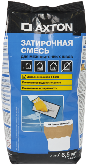 Затирка цементная Axton А.330 цвет тёмно-бежевый 2 кг