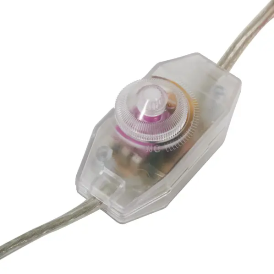 Шнур сетевой с диммером цвет прозрачный 2 м