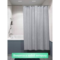 Шторка для ванной комнаты FORA MIRACLE SILVER