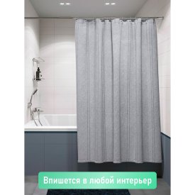 Шторка для ванной комнаты FORA MIRACLE SILVER