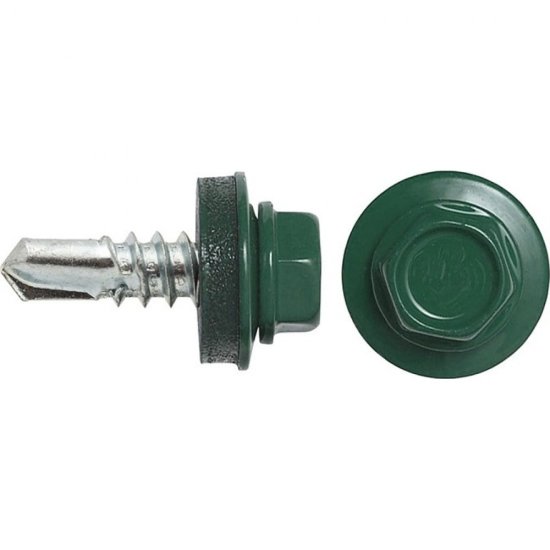 Кровельный саморез swfs 4.8х51 мм RAL-6005 200 шт.
