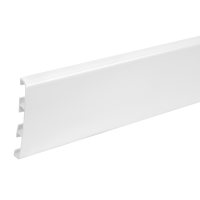 Нащельник на клипсах 55x10x3000 мм белый