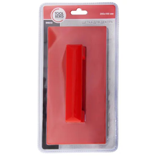 Щетка для декора резиновая 200x100 мм