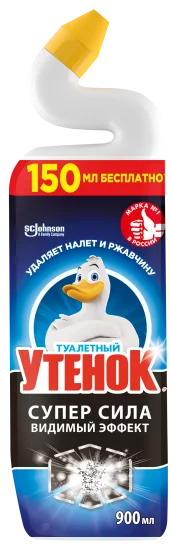 Средство чистящее для унитаза Туалетный утенок Видимый эффект 900 мл