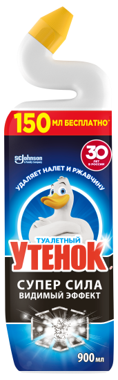 Средство чистящее для унитаза Туалетный утенок Видимый эффект 900 мл