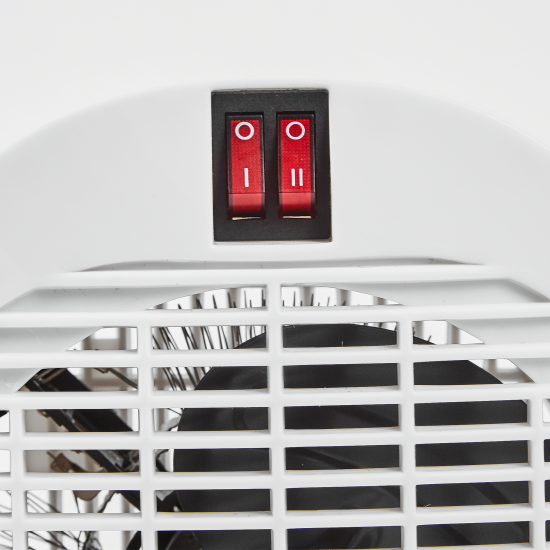 Тепловентилятор спиральный электрический с механическим термостатом 2000 Вт цвет белый