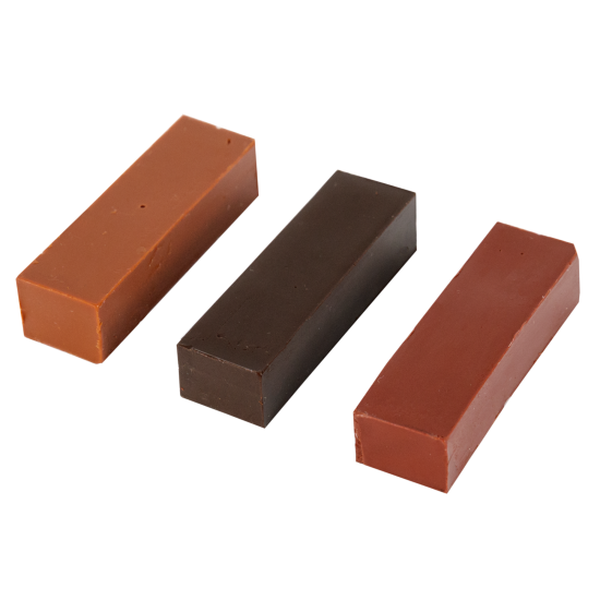 Набор мелков восковых, оттенки коричневые, 3 шт.