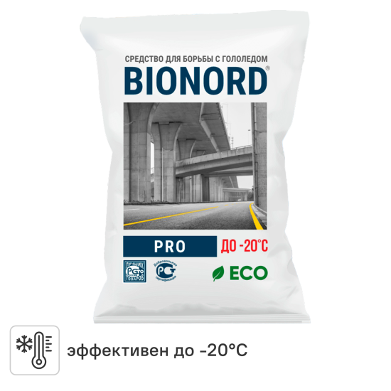 Антигололедный реагент Bionord Pro 23 кг