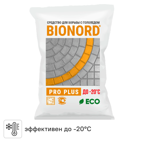Антигололедный реагент Bionord Pro Plus 23 кг
