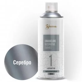Краска аэрозольная Siana Craquelure базовая цвет серебро 520 мл