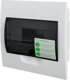 Щит распределительный встраиваемый Systeme Electric ЩРВ-П-8 8 модулей IP40 пластик